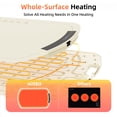 thumbnail image 2 of Auseo Electric Warming Tray - Full Surface Heating, Rollable & Portable, Premium Silicone Nano-Material, 7 Temperature Settings, Auto Shut-off - for Gatherings, Parties, Everyday Use, White, 2 of 9