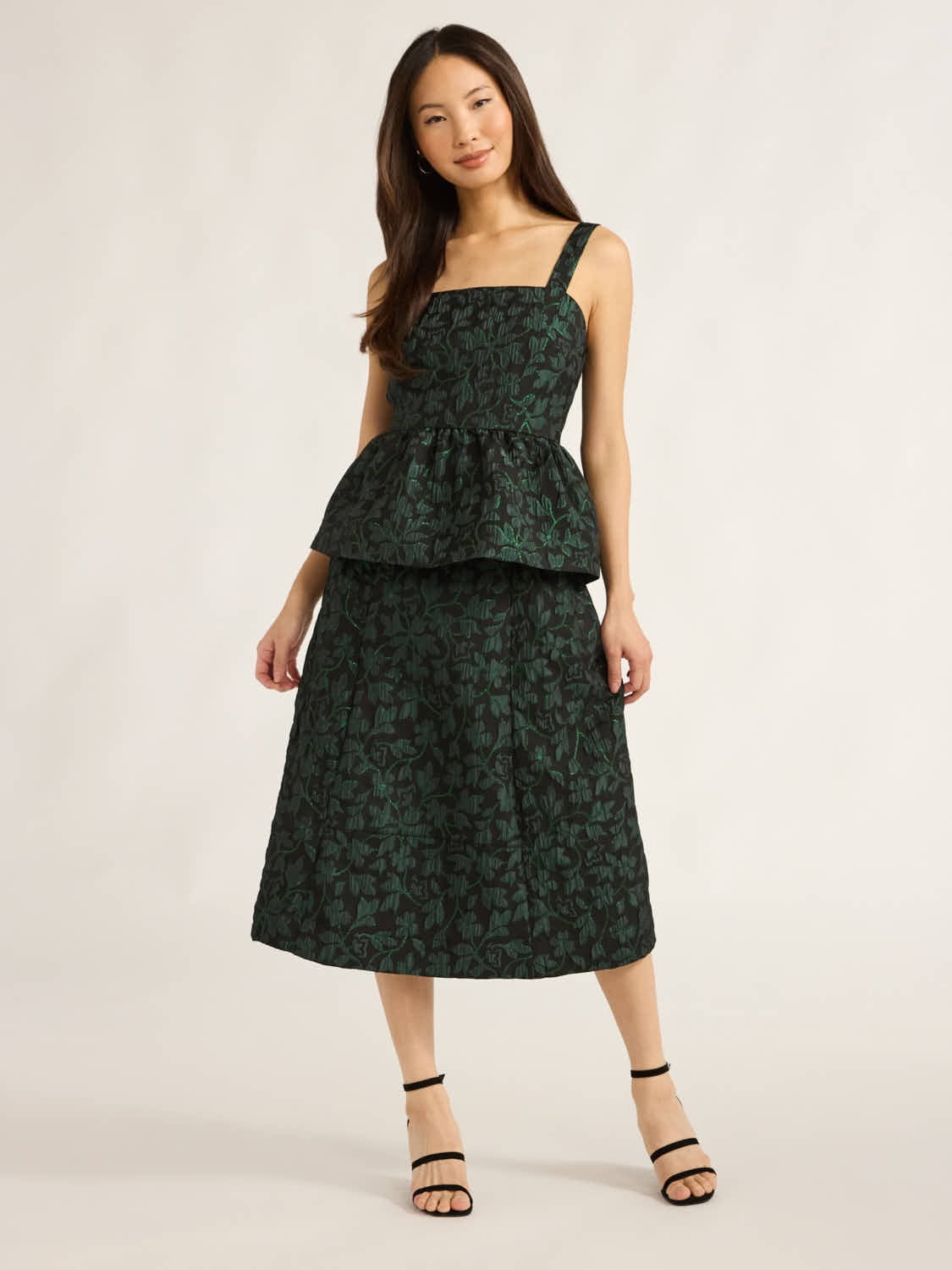 【S】Acka / jacquard peplum bustie Rozie Corsets Ruffled Peplum Jacquard Bustier | Neiman Marcus