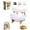 White (2-tier), variant on 2/3 Tier Oval Fruit Basket Bowl for Kitchen Countertop with Bamboo Stand Rack Tiered Hanging Serving Fruits Vegetable Tray Produce Organizer Wooden Display Holder Stand Vertical Storage