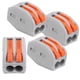 thumbnail image 4 of Kits de terminales de conector de cable de 100 piezas Conector de cableado de cable de empuje Bloques de terminales de línea de conexión rápida Bloque de terminales ignífugo de aislamiento(PCT-212), 4 of 14