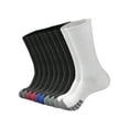 thumbnail image 1 of 5pairs Black & White Elastic Basketball Sports Mid-Calf Socks For Men In Plus Sizes, Fall And Winter, 1 of 5
