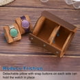 thumbnail image 4 of Uxcell Watch Roll Travel Case 2 Slots Portable Leather Watch Cases for Men, Textured Black, 4 of 6