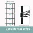thumbnail image 6 of BestOffice Wire Shelving Unit Metal Shelf Organizer Heavy Duty Wire Rack Storage Unit Rack Utility for Bathroom Office Kitchen (Black, 14" D x 24" W x 60" H), 6 of 7