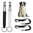 Eisoary 2 Set Dog Training Whistle with Lanyards Ultrasonic Dog Whistle to Stop Barking for Dogs