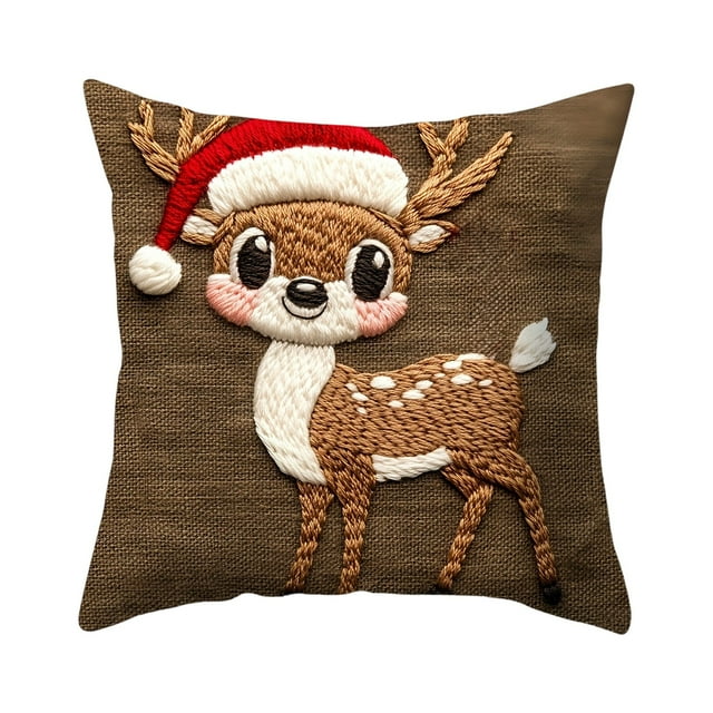 Christmas Pillow Covers Maple Pumpkin Candle Ring 10In Artificial Fall Table Wreath Pillow Cases Standard Size
