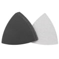 thumbnail image 1 of Unique Bargains Triangular Sandpaper Hook and Loop Fit 3-1/2' Oscillating Multi-Tool Silicon Carbide for Wet/Dry 320 Grit 8pcs, 1 of 5