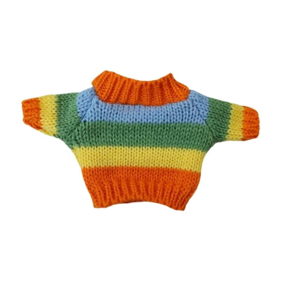Mornei 20cm Doll Clothes Cute Doll Clothes Suit Dress up Doll Accessories Outfits Alive Rainbow Sweater