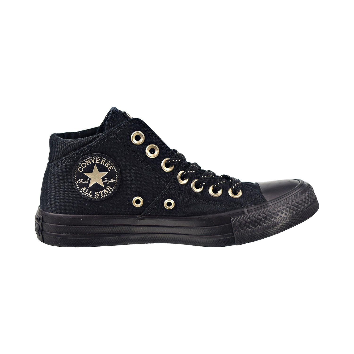 Converse All Star Madison Mid Women's Shoes Black-Gold 565228f Walmart.com