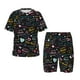 thumbnail image 1 of Fotbe I love you Mom Pijama Estampada de 2 Piezas para Niños – Ropa de Dormir de Manga Corta Cómoda para Niños y Niñas, Camiseta y Shorts de Algodón-Large, 1 of 6