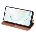 thumbnail image 2 of Étui pour Samsung Galaxy Note 10 Lite, Portefeuille à Rabat Magnétique Protecteur - Marron, 2 of 5