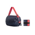 thumbnail image 1 of Storage Bag Foldable Shopping Large Capacity Oxford Cloth Food Fruit Snacks Multi Purpose Portable Pouch Case with Handle Navy Blue Red Rope, 1 of 9