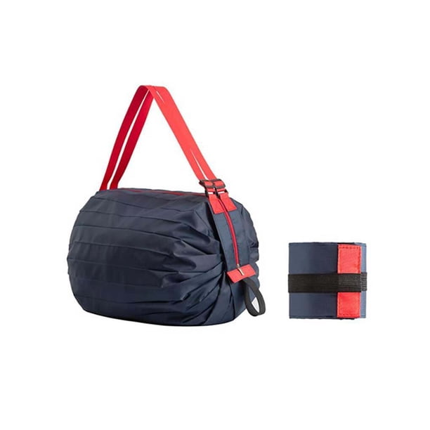 Wosthever Bolsa de almacenamiento organizador de compras plegable de gran capacidad para alimentos, frutas, aperitivos, bolsa portátil con asa, Type2 NO2