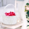 thumbnail image 3 of Flower Basket,European Style Romantic Flower Wedding Basket Candy Basket Smart Functionality, 3 of 7