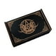 thumbnail image 1 of Caja de madera para guardar tarjetas de juego, tarjetero deslizante decorativo, rectangular. Pentagrama, 1 of 9