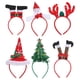 thumbnail image 2 of ColoMX 6 diademas navideñas: diademas navideñas - Aros para el pelo con forma de árbol de Navidad y reno - Artículos para fiestas de temporada, 2 of 7