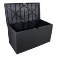 thumbnail image 4 of 120Gal/460L Outdoor Garden Plastic Storage Deck Box With Lockable Lid, Handle and Strong Material, Patio Storage Cabinet For Gardening Tools, Pool Toys And Patio Cushions, Weather-Resistant, Black, 4 of 8