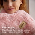 thumbnail image 3 of Manta Bedsure de felpa tipo waffle, tamaño twin, 152 x 203 cm, rosa, 3 of 8