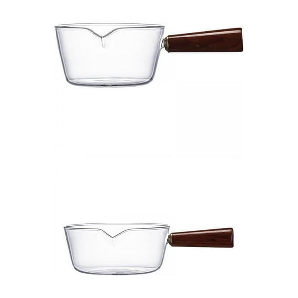2 Uds Sopa De Olla De Vidrio Multifuncional Para Cocinar Fideos De Chocolate