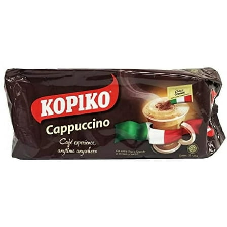 Kopiko Instant 3 In 1 Brown Coffee Mix With Creamer And Sugar 30 Count Per Bag (Kopiko Instant Cappuccino Coffee With Choco Granule 30S)
