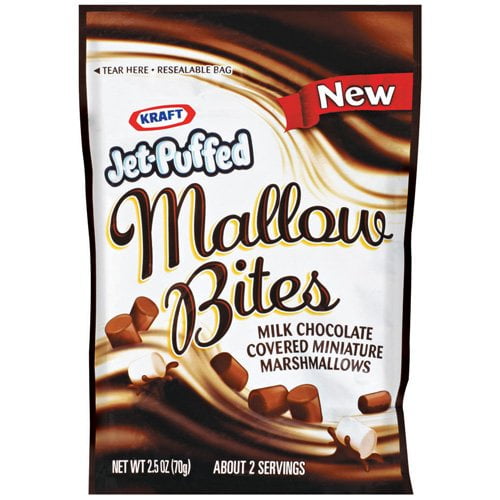 JetPuffed Milk Chocolate Covered Miniature Marshmallows, 2.5 oz