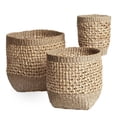 thumbnail image 1 of texxture Set of 3 Palomar Woven Baskets, Nesting Organizer Bins, Natural, 1 of 7