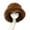 Brown, variant on Bucket Hat Women's Oversized Fluffy Wide Brim Hat Girls' Plush Winter Hat Fisherman Hat Warm Windproof Cap