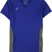ASICS Womens 2-Tone Jersey, Blue, X-Large