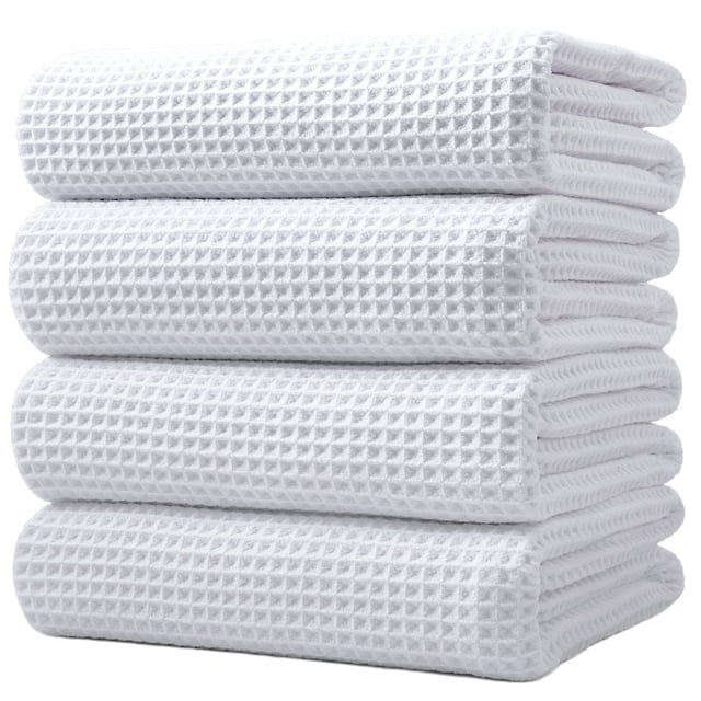 Toalla de baño POLYTE de microfibra de gran tamaño, secado rápido, 76,2 x 152,4 cm, paquete de 4