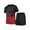 Red, variant on Zekutng Workout Sets for Men Gradient Color Round Neck Short Sleeved Tops and Shorts Casual Sports Set,Sizes M-5XL