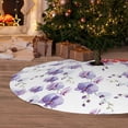 thumbnail image 6 of Rateoe Orchids Flowers Print Christmas Tree Skirt 30" for Xmas Holiday New Year Party Circle Tree Mat Ornaments Decoration, 6 of 7