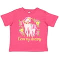 thumbnail image 3 of Inktastic I Love My Mommy Unicorn with Pink and Yellow Flowers Boys or Girls Toddler T-Shirt, 3 of 5