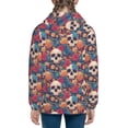 thumbnail image 6 of Kdxio colorful Skull rose Pattern Kids Boys Girls Zip Up Hoodie 3D Printed Hooded Sweatshirt Hoody Coat with Pocket 7-12 Y-Small, 6 of 6