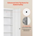 thumbnail image 5 of KFFKFF 5-Tier Metal Storage Cabinet, Lockable Garage Cabinet with 4 Adjustable Shelves 31.5 x 15.7 x 68.9 in, 5 of 9