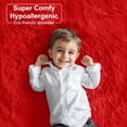 thumbnail image 2 of Alfombra redonda roja PAGISOFE de 122 cm para niños, 2 of 9