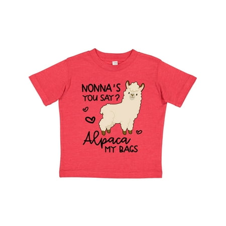 

Inktastic Nonna s You Say Alpaca My Bags Gift Toddler Boy or Toddler Girl T-Shirt