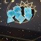 thumbnail image 1 of 7 unids/set dados acrílicos multifacéticos, diferentes rompecabezas grabados digitales juguetes para niños, Mini regalos de juegos de mesa portátiles , Azul Macarena Dados digitales, 1 of 8