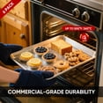 thumbnail image 4 of 6 Pack Aluminum Quarter Sheet Pan  13" X 9" Heavy Duty Commercial Baking Tray Reinforced Rim Warp-resistant Rust-free, 4 of 9
