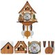 thumbnail image 3 of Reloj de cuco antiguo de madera con forma de pajarera, reloj de pared para decoración del hogar, reloj de cuco colgante, campana oscilante automática, péndulo, decoración del hogar, 3 of 8