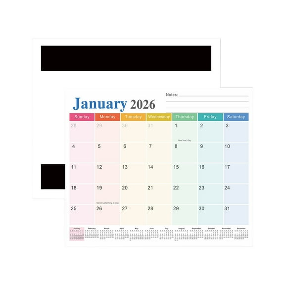2026 Calendar - Fwttom Wall Calendar, Magnetic Calendar for Refrigerator 2026-2027 Fridge Calendar 18 Monthly Refrigerator Calendar for Fridge Wall and Refrigerator Organization