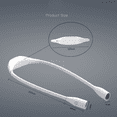 thumbnail image 4 of Lámpara de lectura LED para el cuello, recargable, con 4 LED, 3 modos de color y atenuación continua, ideal para bricolaje, tejido, reparaciones y camping (blanca)., 4 of 5