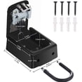 thumbnail image 3 of Key Lock Box, 4 Digit Combination Key Storage Lock Box with Resettable Code, Portable Key Safe Box for Door Knob, Realtors, Contractors-Black, 3 of 7