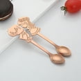 thumbnail image 2 of Ycandiee Coffee Teaspoons for Lover, Stainless Steel Stirring Mixing Spoons Dessert Scoops Valentine's Day Souvenir, Stainless Steel Teaspoons, Small Teaspoons, Dinner Spoons, Pack of 2, 2 of 4
