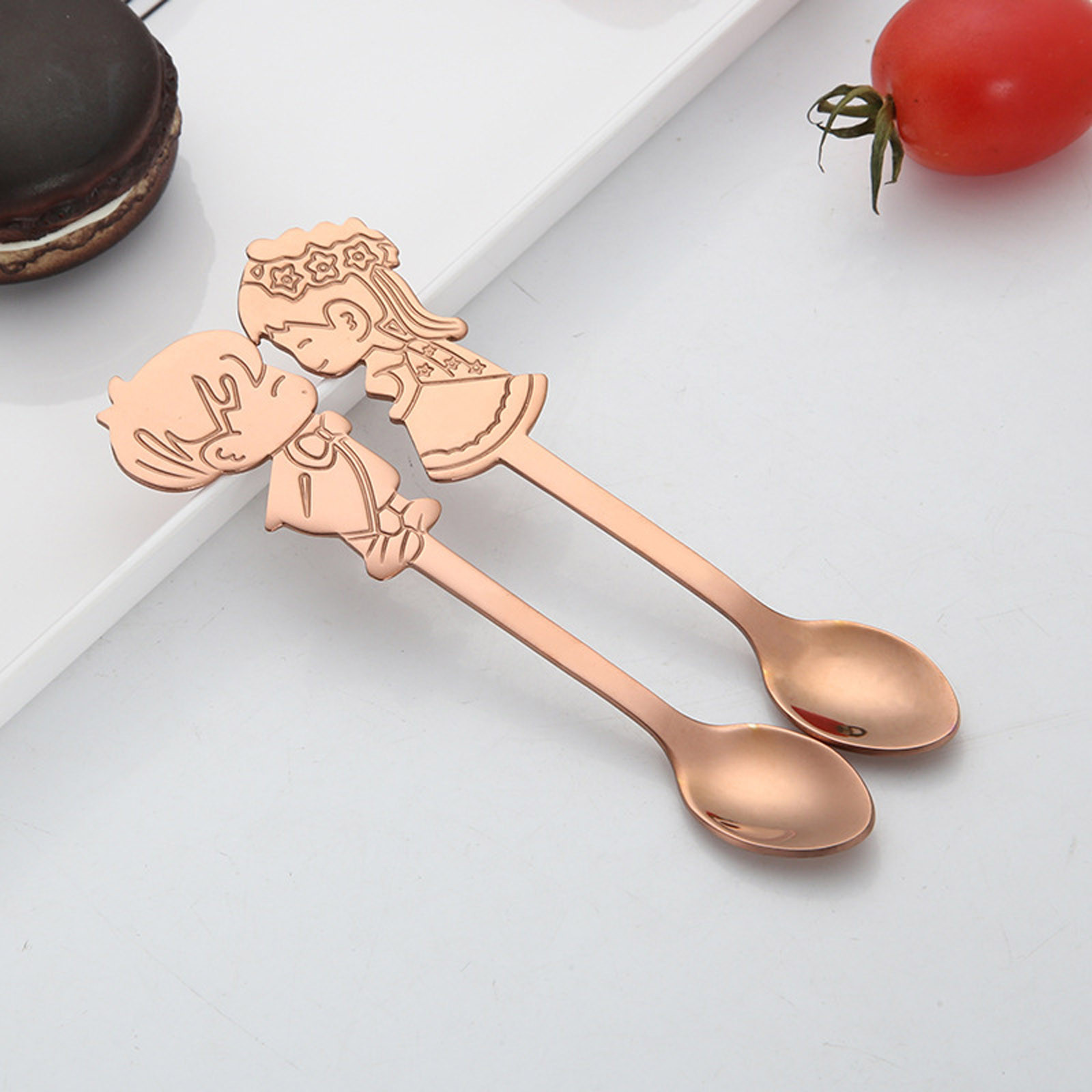 Cuillère Gravée En Acier Inoxydable – Cadeau Saint-Valentin Couple, Message Personnalisé, 19,4 Cm – Lave-vaisselle, Boîte Cadeau