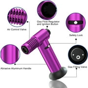 1PC Jet Butane Torch Lighter Safety Lock & Adjustable Flame Refillable One-hand Operation Kitchen Torch Lighter with Adjustable Flame for BBQ, Baking Blue