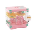 thumbnail image 1 of Jaula Plástica Hamster Land Rosa Rueda Ejercicios Sunny SP-3623, 1 of 1