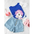thumbnail image 3 of Cute Little Unicorn On The Moon T-Shirt Toddler -Image by Shutterstock,  2 Toddler, 3 of 4