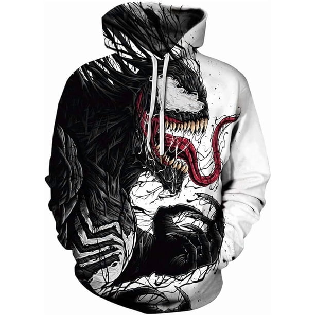 Sudaderas de manga larga para hombre, sudaderas con capucha con estampado de neón, jerséis con gráficos 3D, ropa deportiva de animales