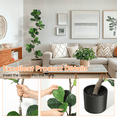 thumbnail image 4 of JoanKaren 6FT Artificial Fiddle Leaf Fig Tree,Fake Plant with Black Nursery Planter, Large Fake Tree for Home or Office Decor - Artificial Plants Indoor Outdoor,Housewarming Gift, 4 of 8