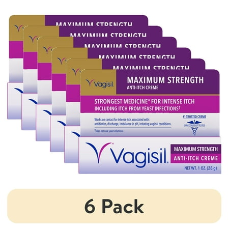 (6 pack) Vagisil Maximum Strength Anti-Itch Creme, 1 Oz, 1 Pack