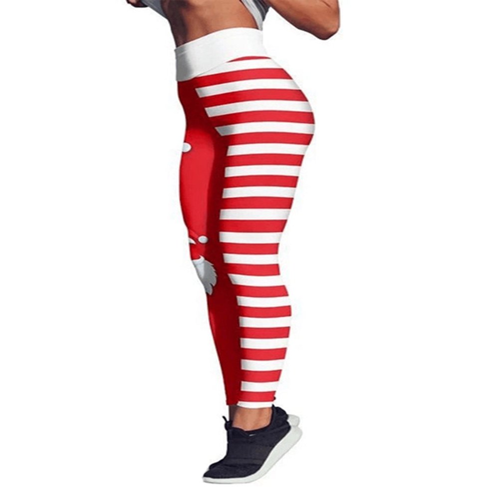 Legging De Noël Thermique Pour Femme – Motif Bonhomme De Neige – Taille Haute Opaque – Pour Fitness, Yoga, Fêtes – Matière Stretch - 5